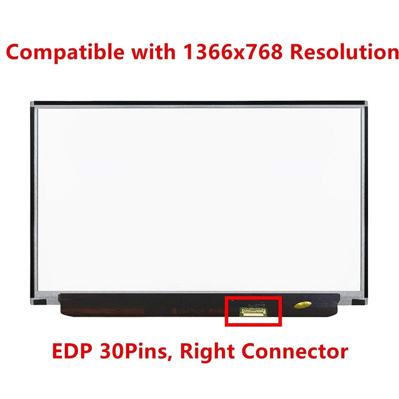 LCDOLED Upgrade Replacement 12.5 inches FullHD 1920x1080 IPS LCD Display Screen Panel for Lenovo ThinkPad X240 X240S X250 X260 X270 X280 20F6 20HM 20HN 20K5 20K6 20KE 20KF Non-Touch (Right Connector) - Image 2